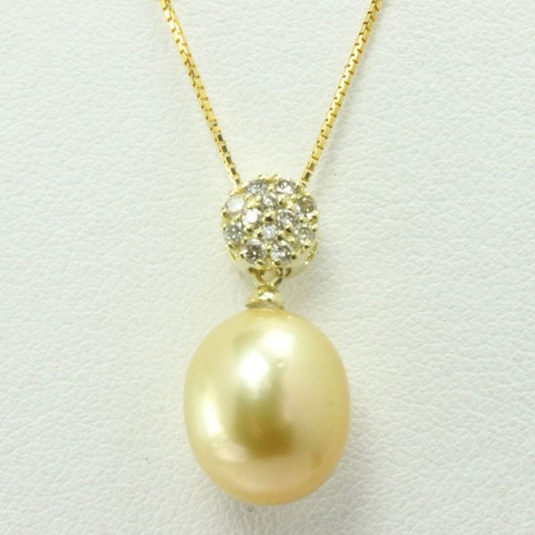  pearl pearl pendant White Butterfly pearl pearl pendant top south . pearl 10mm-11mm natural natural Gold K18 diamond 10587