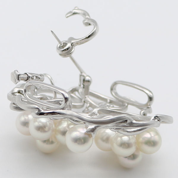  pearl pearl brooch ... pearl pearl brooch Akoya pearl 7.0mm-7.5mm 13pcs white pink color obidome 2 way 13536