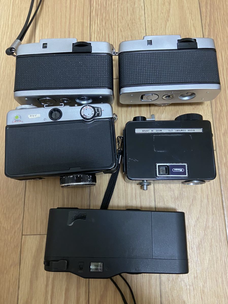 フィルムカメラ コンパクト ハーフ 5台セット まとめ売り 動作未確認 ジャンク品 OLYMPUS MINOX FUJICA RICOH_画像4