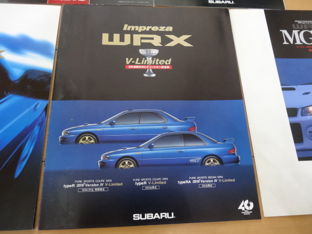 【希少品】スバル　インプレッサWRX STIバージョン　特別仕様車各種カタログ5点セット　GC8/GF8　　_画像5