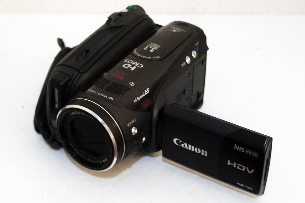 1円～ Canon【 iVIS HV30 】HDV miniDV ハイビジョン ダビングなどに 良品 動作確認済み_画像3