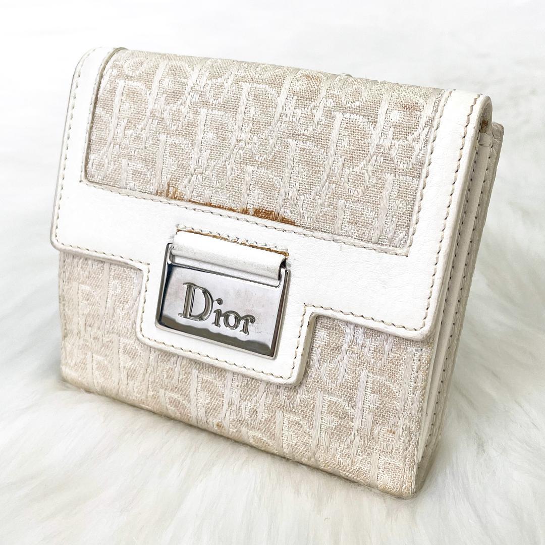 クリスチャン ディオール Christian Dior 二つ折り財布 トロッター