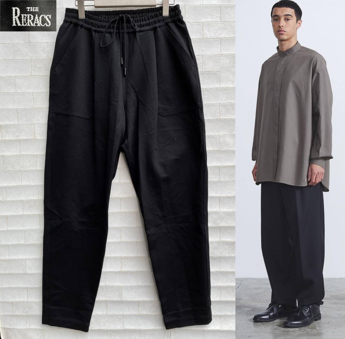入荷予定 美品 THE RERACS ザ リラクス プリーツ イージー スラックス