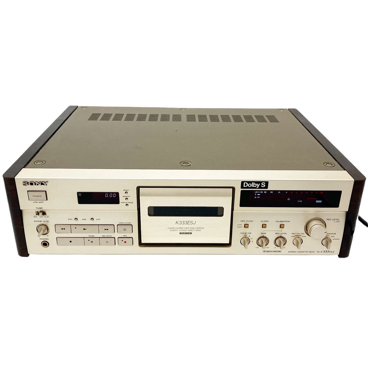 SONY ソニーTAPECORDER TC-K333ESJ カセットデッキ ステレオ オーディオ 音響機器 通電確認済み alp川0501_画像1