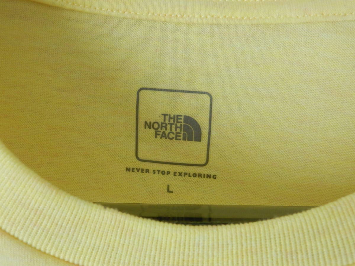 【新品】 L ■THE NORTH FACE■ノースフェイス/Tシャツ/NTW32081/ レディース /イエロー/静電UV消臭ケア_画像4