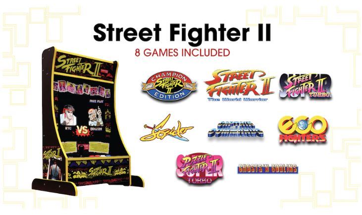 Arcade 1UP Street Fighter II 8 in 1 Partycade ゲーム筐体 Arcade 1UP Street Fighter II 8 in 1 Partycade ゲーム筐体