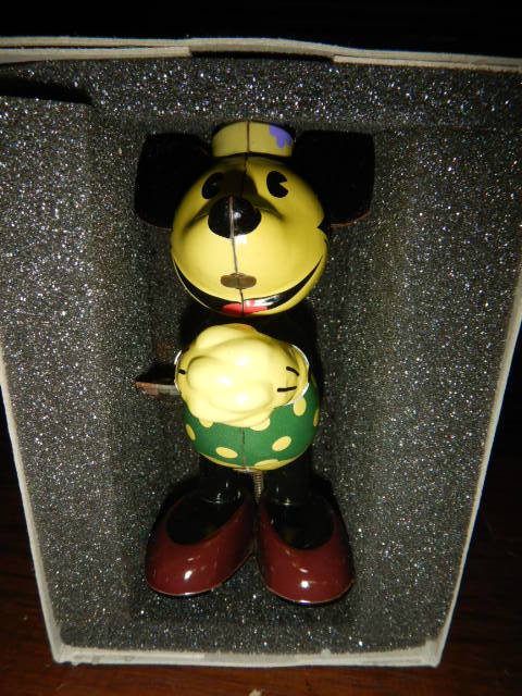 B266 希少 レア品 未使用 ヤングエポック Disney ディズニー レトロ トイコレクション TIN TOY 2点 ミッキーマウス／ミニーマウス 箱付_画像2