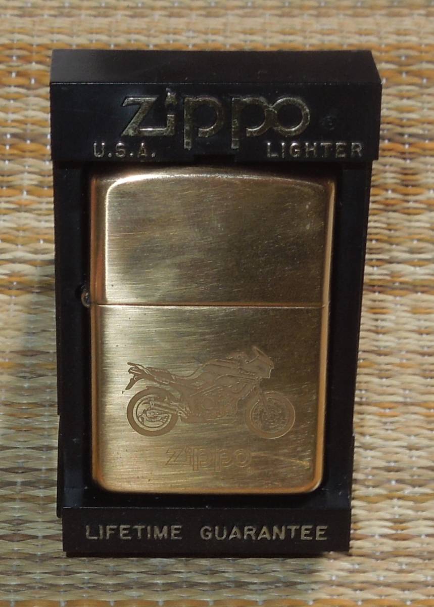 ライター zippo 　未使用未着火　 solid brass② 1994 バイク オートバイ_画像5