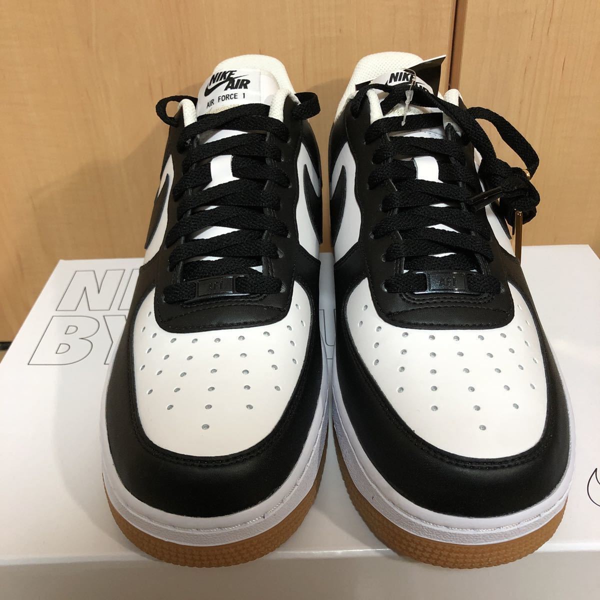 NIKE エアフォース1 ナイキ アンロックド BY YOU バイユー 白黒 NIKE エアフォース1 ナイキ アンロックド BY YOU バイユー 白黒