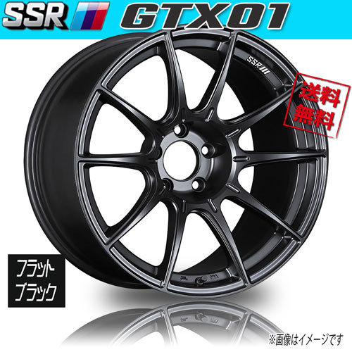 ホイール新品 2本セット SSR GTX01 フラットブラック 19インチ 5H112 8.5J+45 業販4本購入で送料無料_画像1