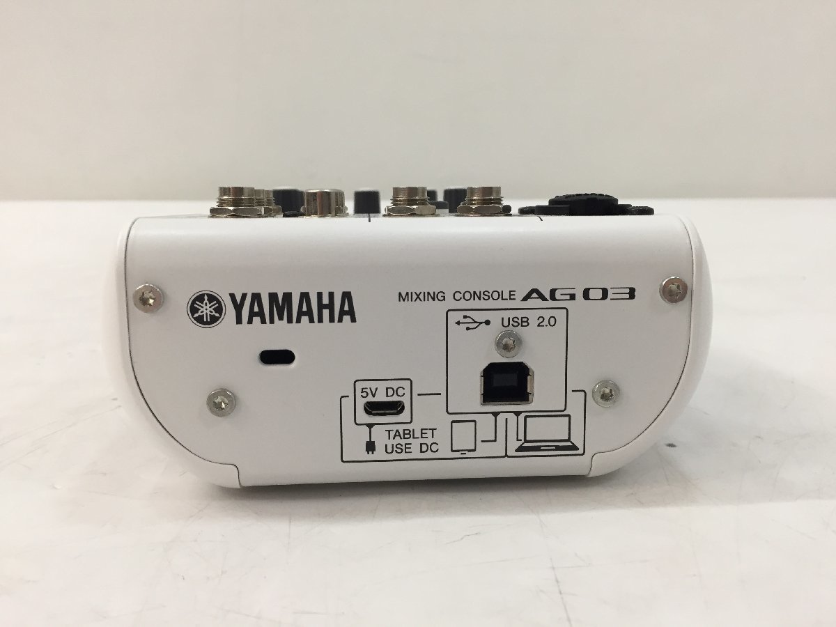 美品 YAMAHA ヤマハ 配信用ミキサー AG03 オーディオインターフェイス