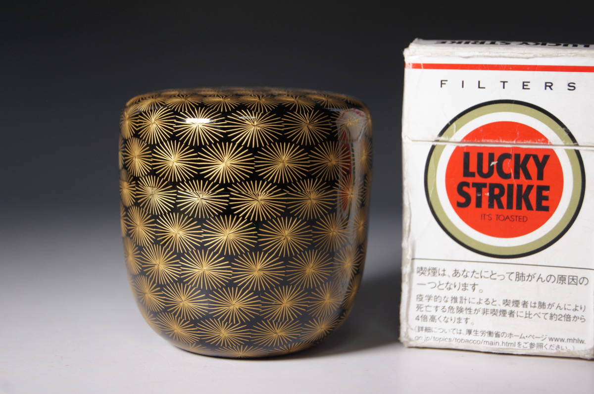 サイト ヤフオク! - 真贋保証 前志芸男 作 輪島塗 棗 沈金唐松文様