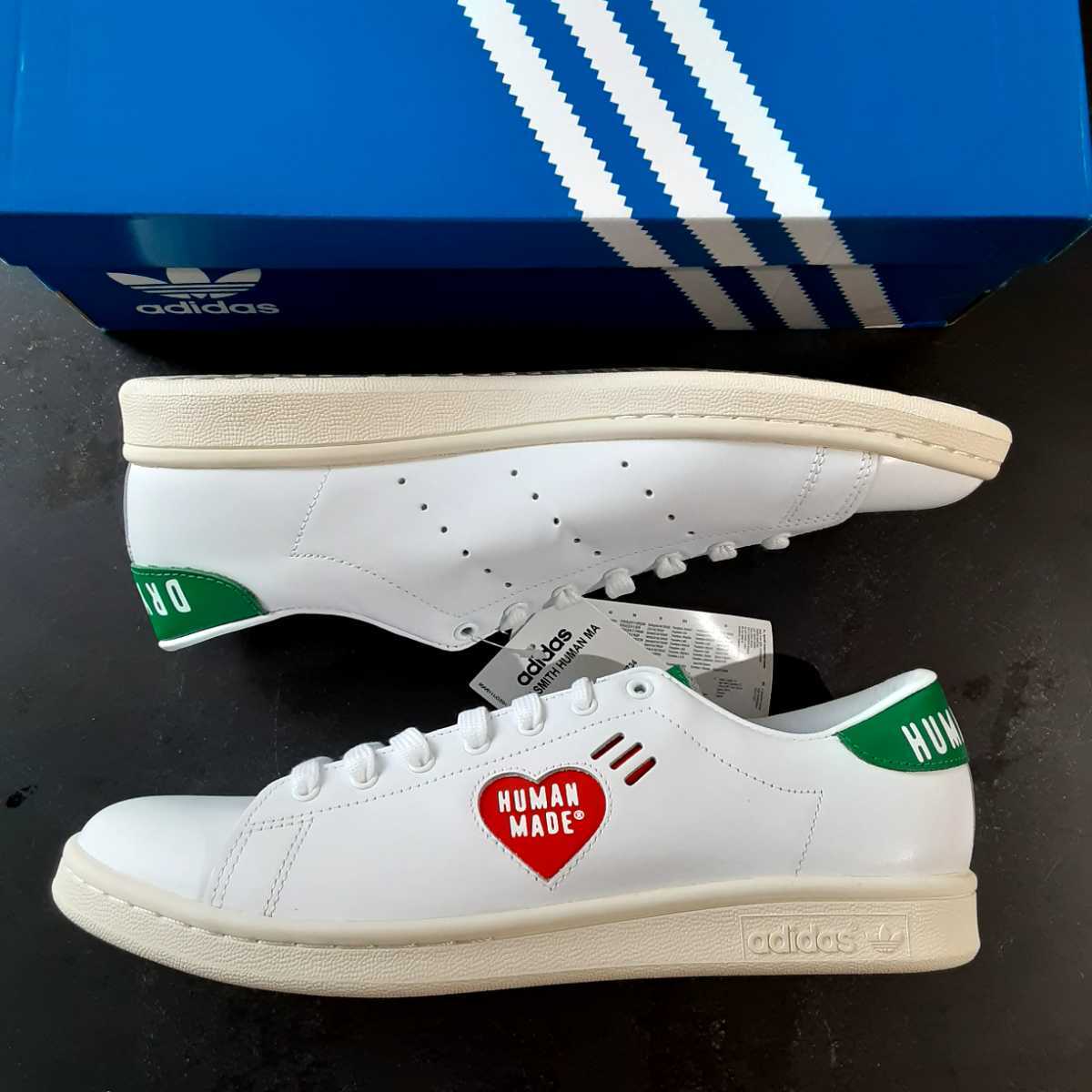 送料無料 26.5cm adidas STANSMITH HUMAN MADE FY0734 WHITE GREEN