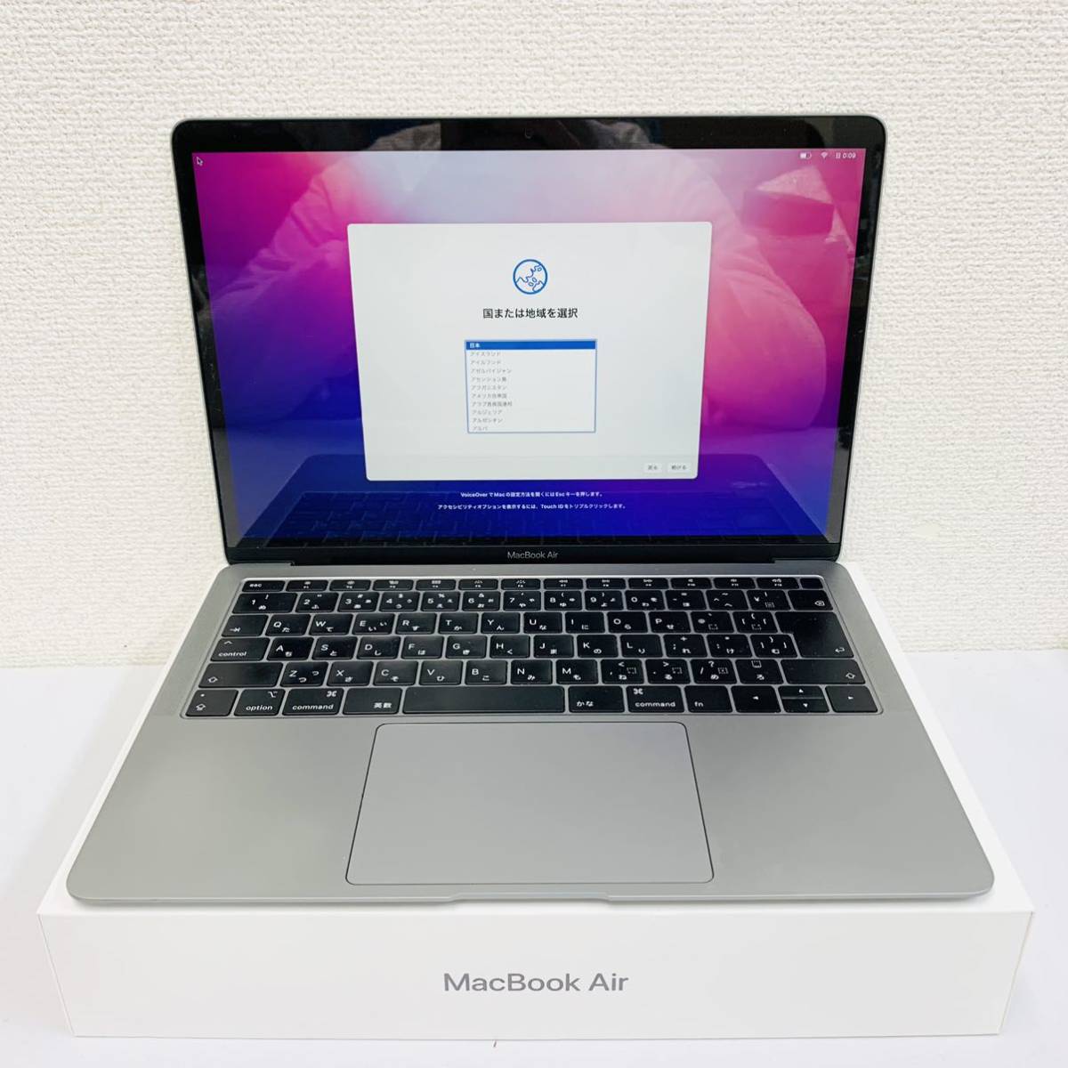 Apple MacBook Air 2019 13インチ 1.6GHz Core i5 8GB 256GB スペースグレイ MVFJ2J/A A1932  NN1674