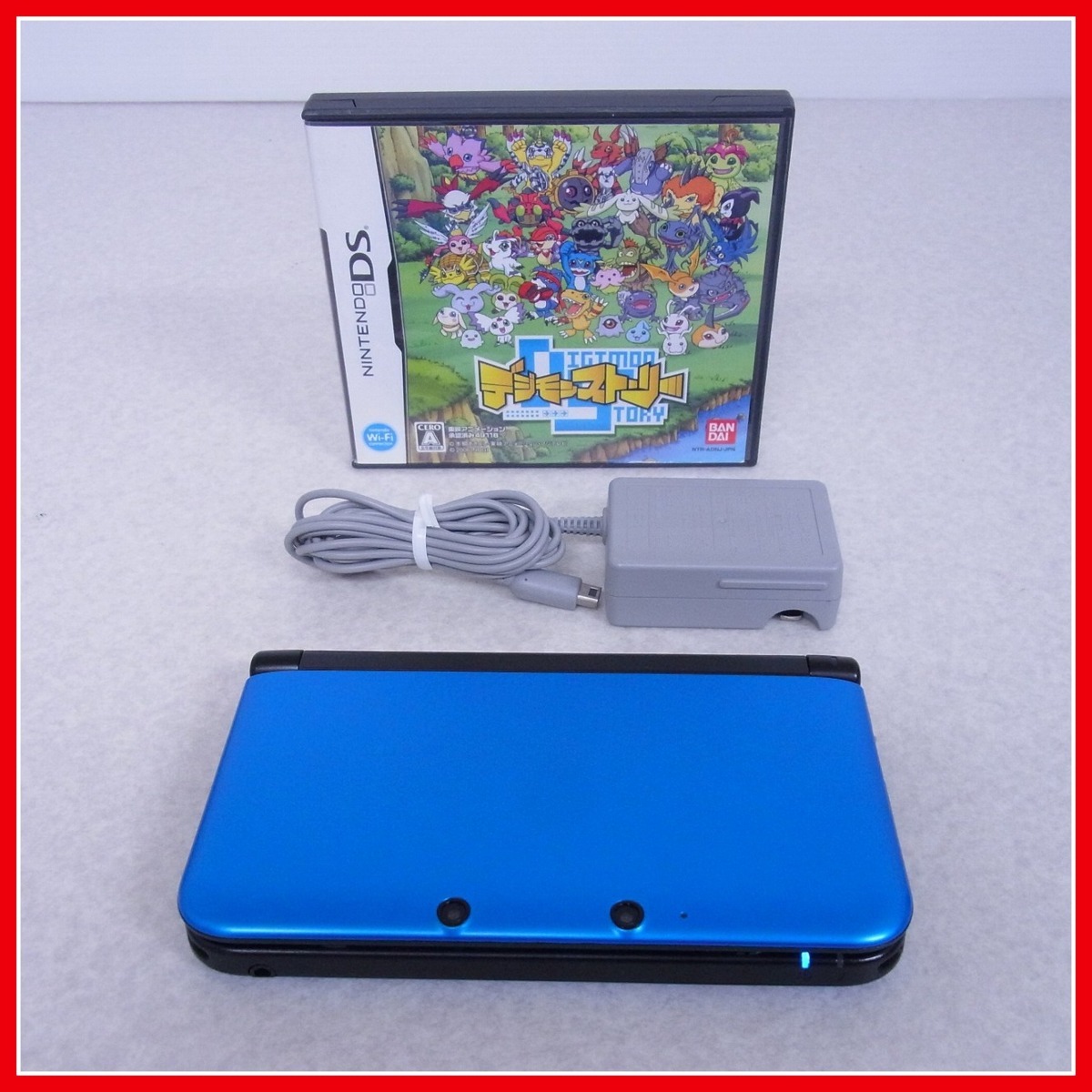 動作品 ニンテンドー3DSLL ブルー×ブラック 本体 + ソフト デジモン