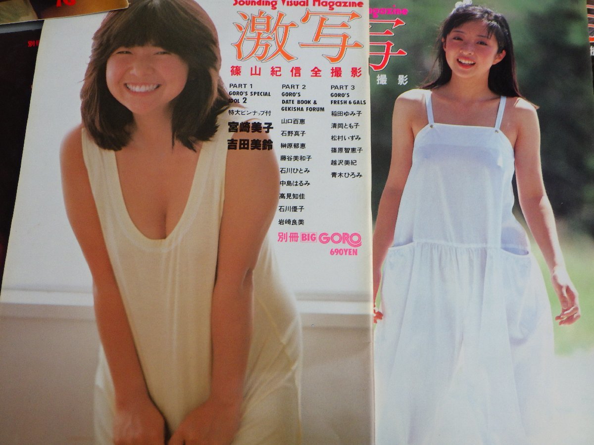大型本】激写/別冊GORO〈10冊セット〉1976~1981年◇篠山紀信全 大型本】激写/別冊GORO〈10冊セット〉1976~1981年◇篠山紀信全