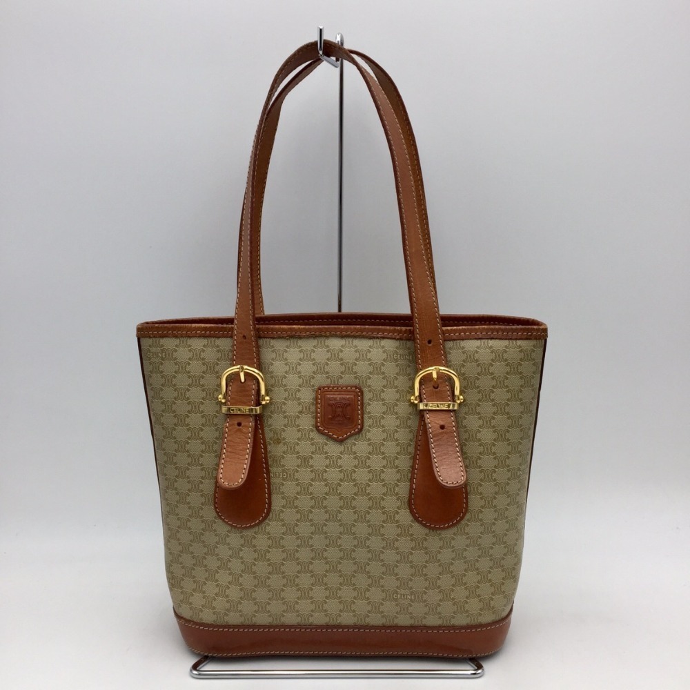 CELINE セリーヌ トートバッグ CELINE マカダムトリンオフ トート