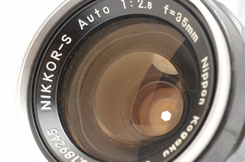 【 広角単焦点レンズ 】NIKON ニコン NIKKOR-S Auto 35mm F2.8 非Ai オールドレンズ★＜フィルター,前キャップ＞8554s_画像9