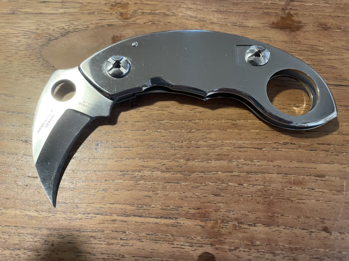 SPYDERCOスパイダルコ限定 カランビットナイフ warren thomas SPYDERCOスパイダルコ限定 カランビットナイフ warren thomas