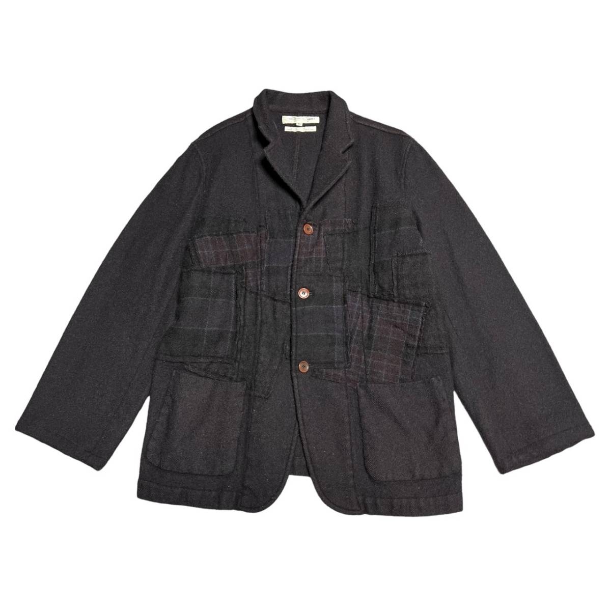 COMME des GARCONS SHIRT ウール縮絨 パッチワークジャケット size:L