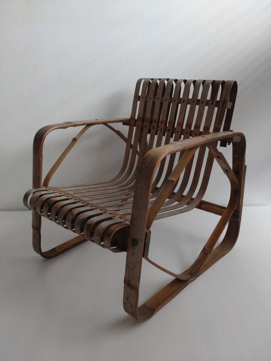 シバヤマ産業 バンブーチェア 1940~1950年代 城所右文次 竹興社 ペリアン プルーヴェ アアルト剣持勇 柳宗理 ジャパニーズモダン_画像3