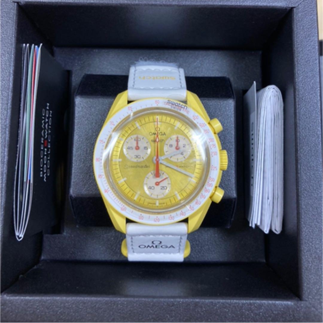 新品未使用】 正規品Swatch Omega Bioceramic Moonswatch Mission to
