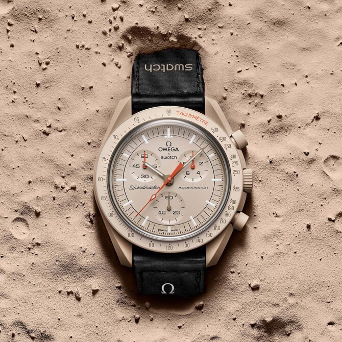 新品未使用】 正規品 Swatch Omega Bioceramic Moonswatch Mission to