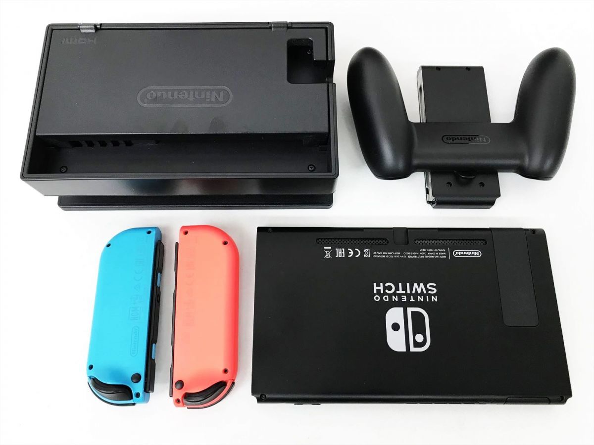 1円】任天堂新モデルNintendo Switch 本体セットネオンブルー/ネオン