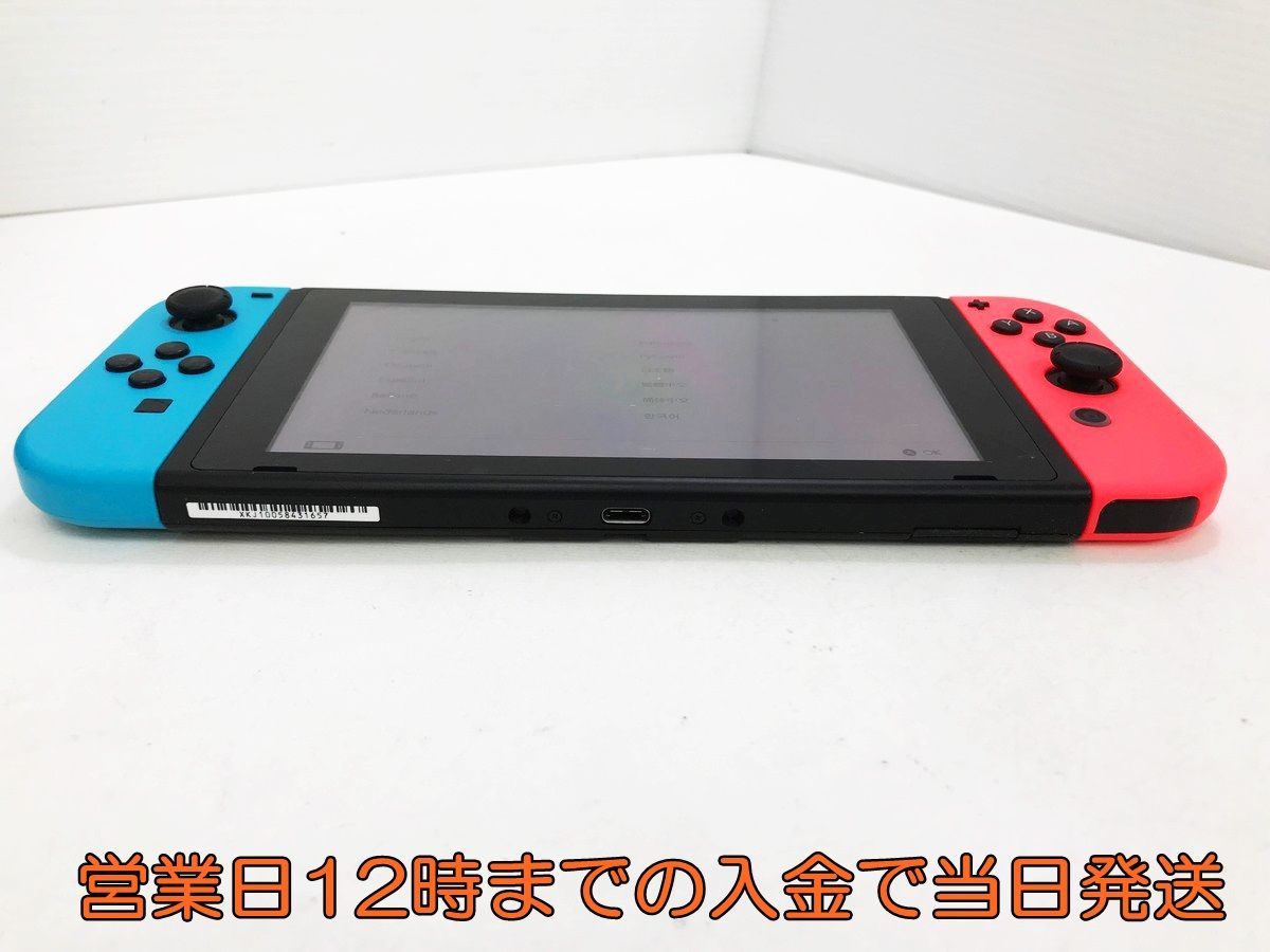 【1円】新型 Nintendo Switch 本体 (スイッチ) Joy-Con(L) ネオンブルー/(R) ネオンレッド 初期化・動作確認済み 1A0601-1018yy/F4_画像5