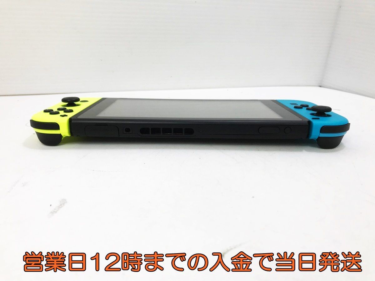 【1円】新型 Nintendo Switch 本体 (スイッチ) Joy-Con(L) ネオンブルー/(R) ネオンイエロー 初期化・動作確認済み 1A0601-1009yy/F4_画像3
