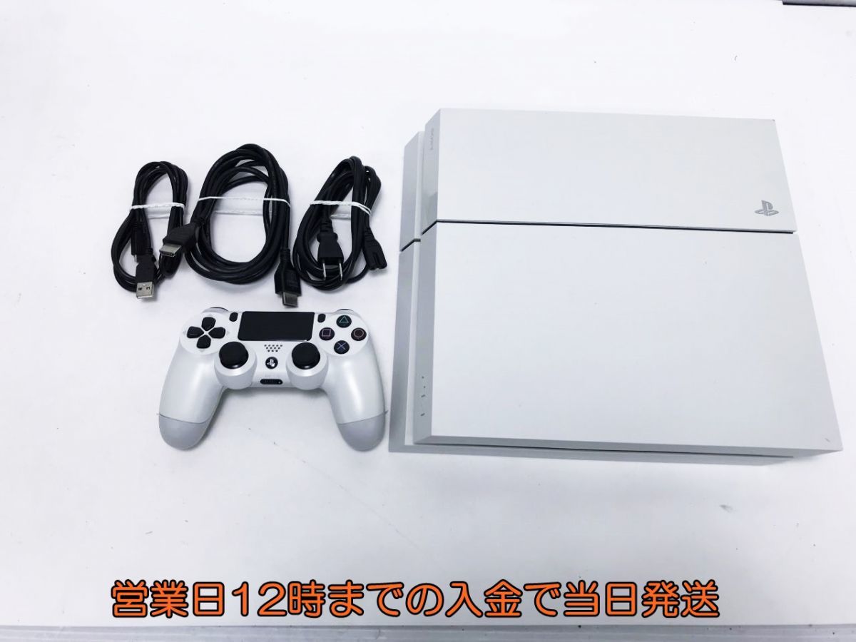 【1円】PS4 グレイシャー・ホワイト 500GB (CUH1100AB02) ゲーム機本体 初期化動作確認済み 1A2000-971e/F4_画像1