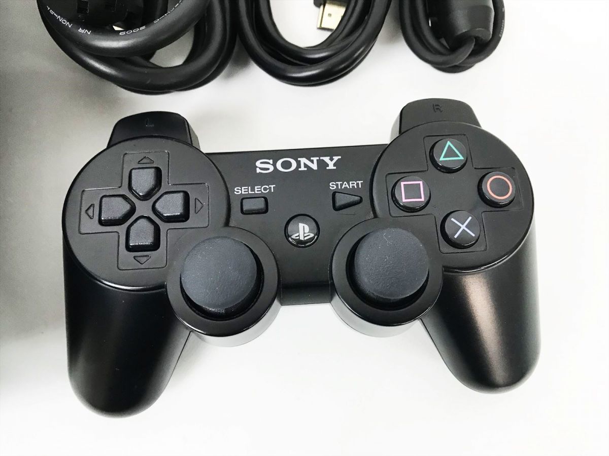 【1円】PS3 本体 セット 80GB ブラック SONY PlayStation3 CECHL00 動作確認済 コントローラー DC07-320jy/F4_画像2