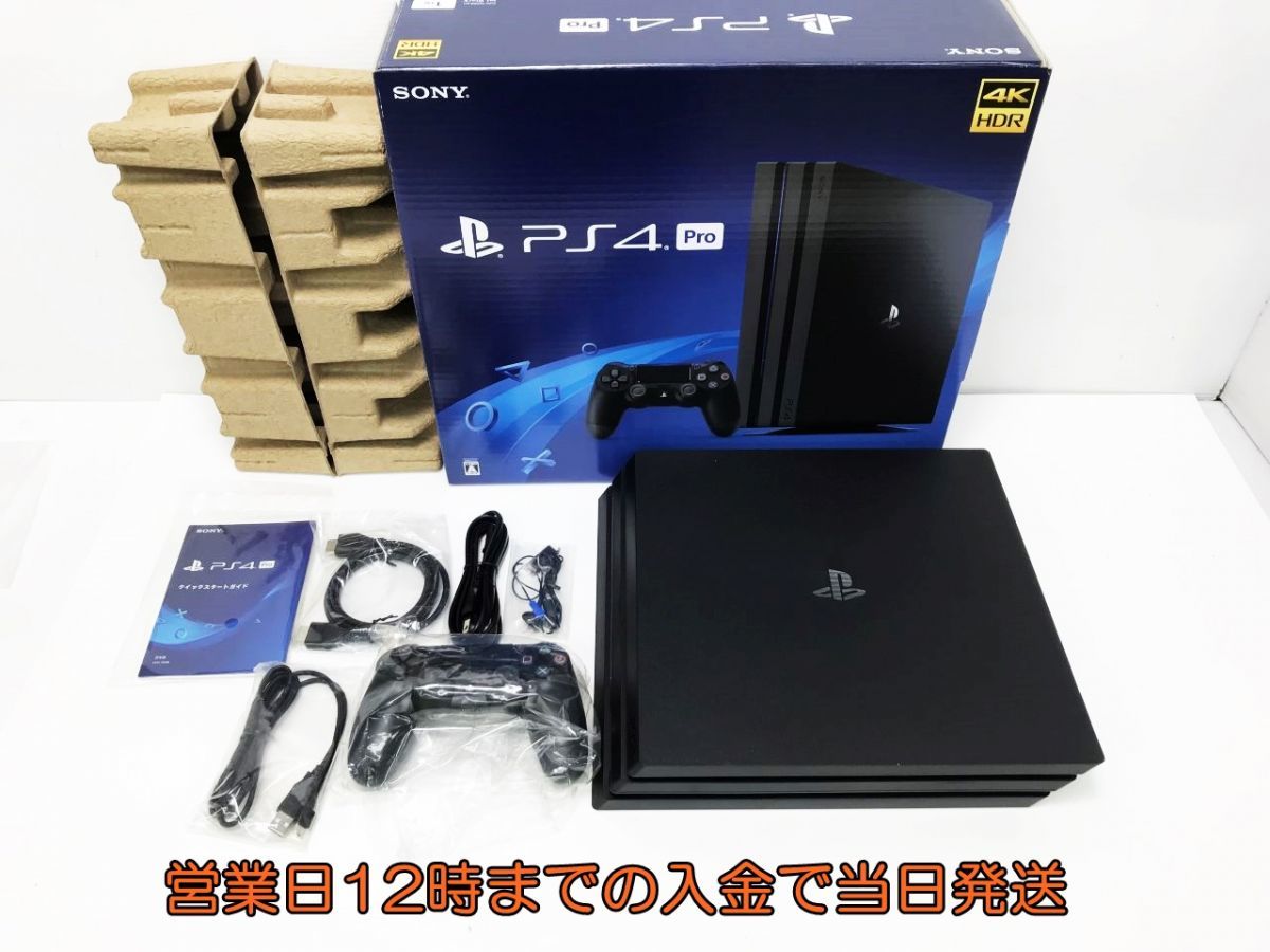 【1円】PS4 Pro ジェット・ブラック 1TB (CUH-7200BB01) ゲーム機本体 初期化動作確認済み 1A9000-502e/F4_画像1