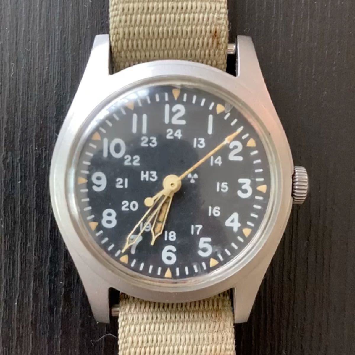 HAMILTON ハミルトン アメリカ軍用時計 MIL-W-46374B 米軍官給品H3表記