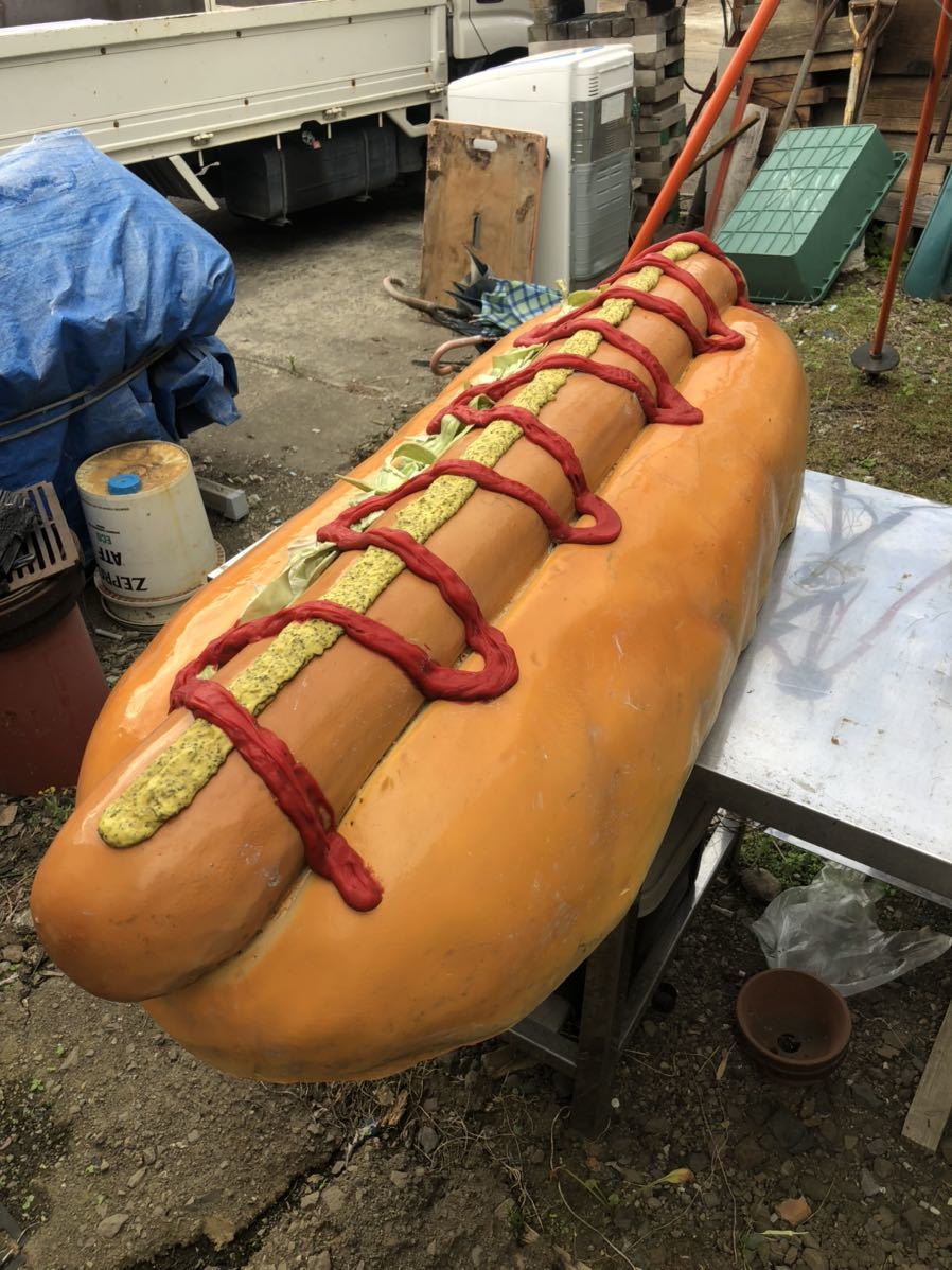 2022人気の 巨大ホットドッグ看板サンプル長さ1300ミリ 看板