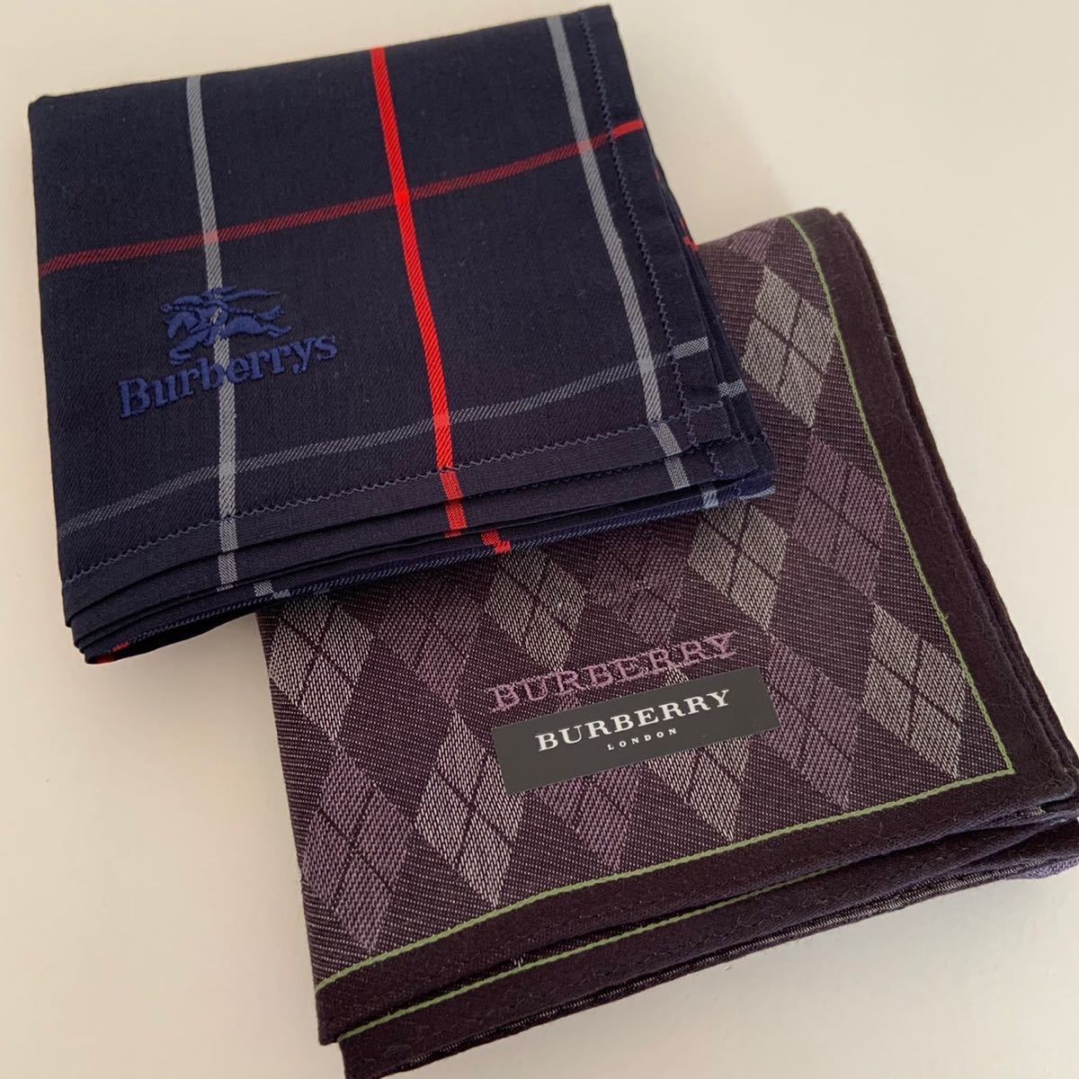 新品 Burberry バーバリー メンズ 綿 ハンカチ セット - ハンカチ