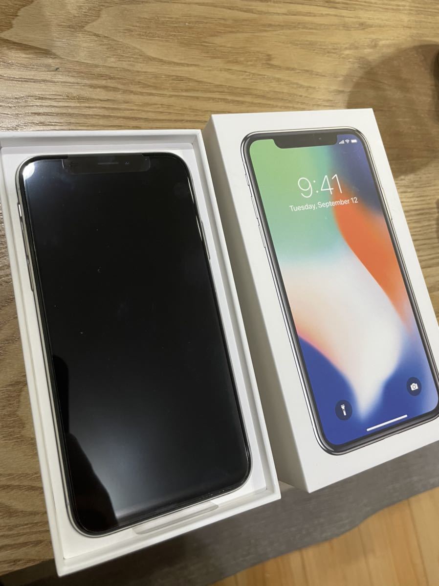 送料無料 新品未使用 iPhone x テン 10 64GB SIMフリー シルバー Apple
