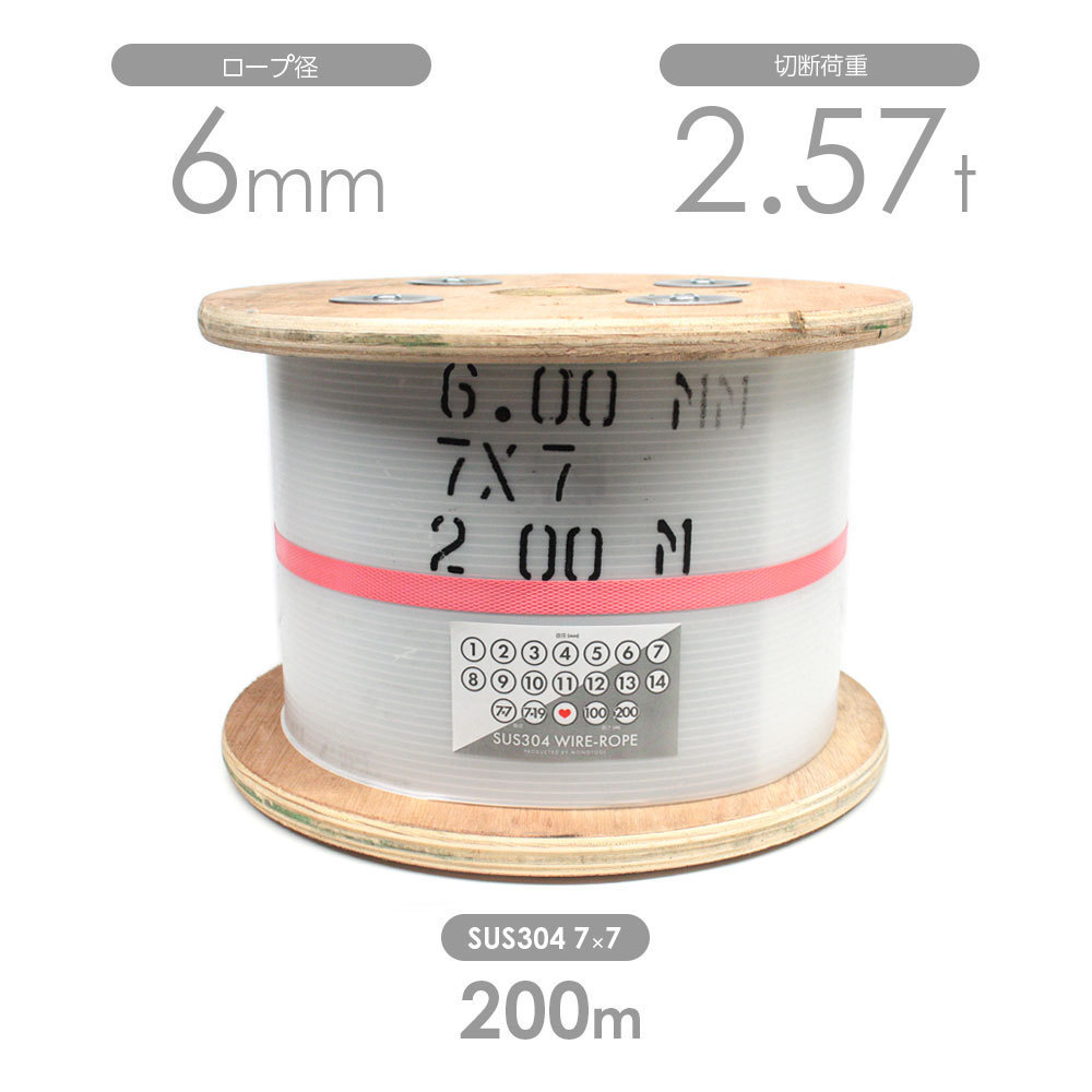 おすすめネット 6mm ステンレスワイヤ モノツール 7x7 輸入SUS304 ...