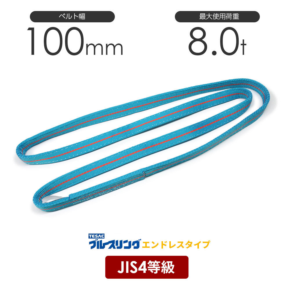 2022福袋】 ブルースリング 幅100mm エンドレス形 4N JIS4等級ベルト