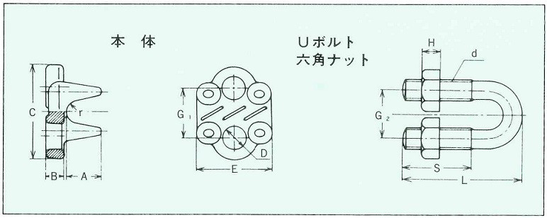 【UTK】鍛造製 ワイヤークリップ メッキ F12 使用ワイヤー径 11.5~12mm 10個セット_画像2
