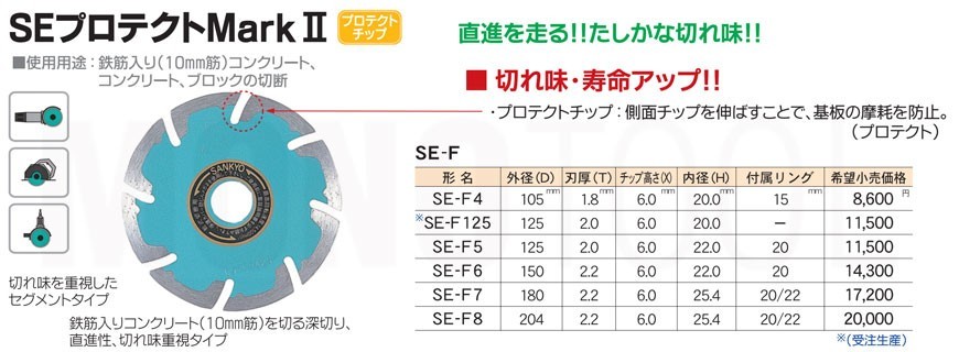 三京ダイヤモンド工業 SEプロテクトMark2 SE-F6_画像2