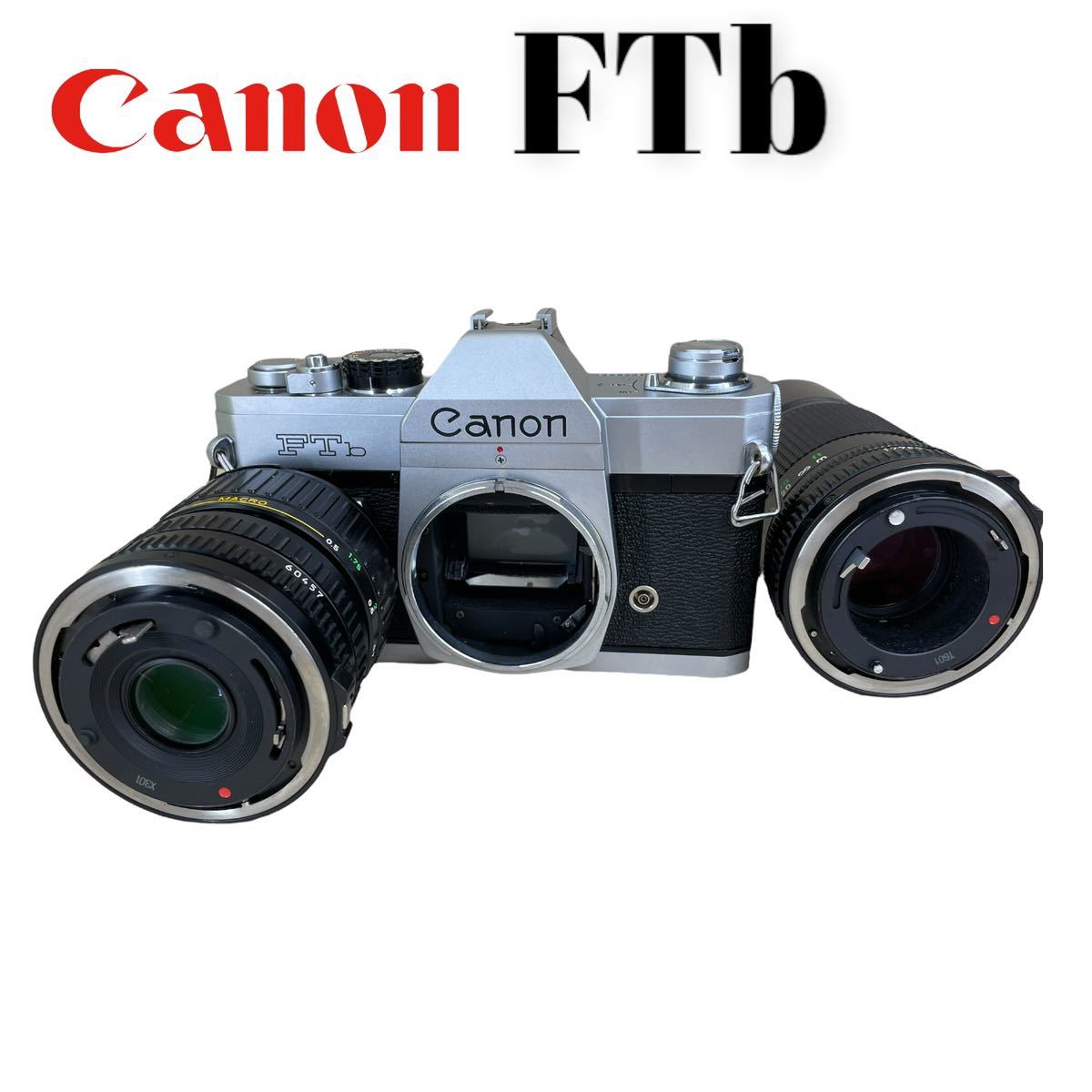 《CANON FTb 35mm フイルムカメラ》 Canon ZOOM Lens FD 35-70㎜ F:3.5-4.5マクロ/ FD 200mm f4レンズ付き　ジャンク扱い、現状品 返品不可_画像5