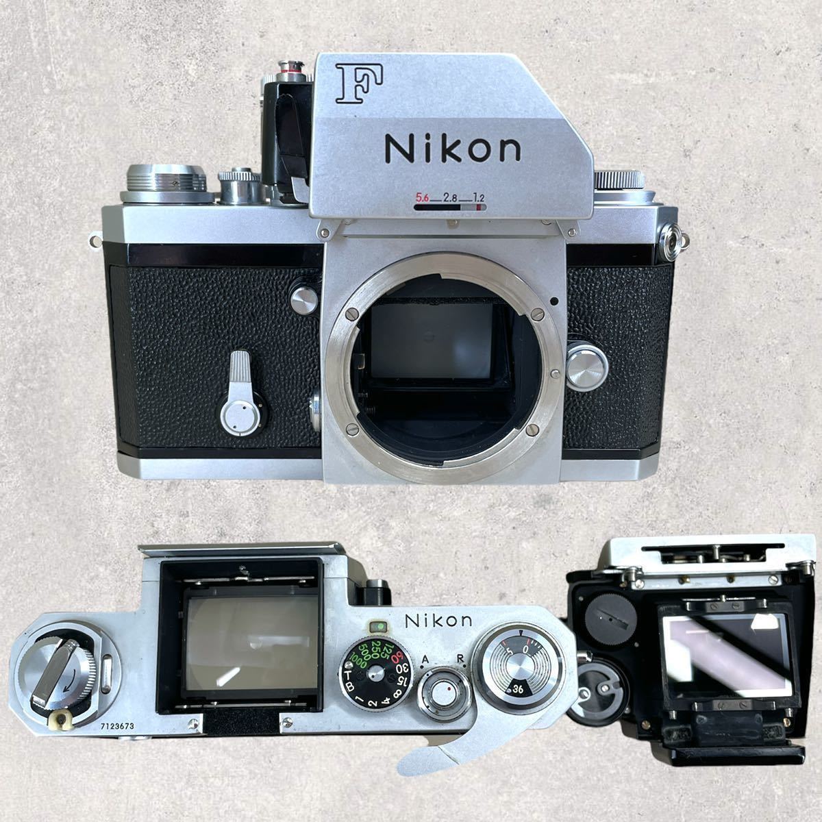 《 ニコン F フォトミック 35mm 特別に美品》 Nikon F Photomic Finder / Micro-Nikkor 55mm f:3.5 Ai改 /200ｍｍ望遠レンズと皮ケース付属_画像4