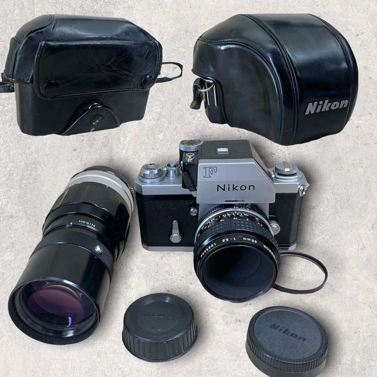 《 ニコン F フォトミック 35mm 特別に美品》 Nikon F Photomic Finder / Micro-Nikkor 55mm f:3.5 Ai改 /200ｍｍ望遠レンズと皮ケース付属_画像10