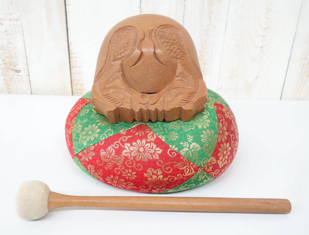 伝統工芸 工芸美術 仏教 *木魚 杢魚 もくぎょ 大型木魚 *二点 伝統工芸 工芸美術 仏教 *木魚 杢魚 もくぎょ 大型木魚 *二点