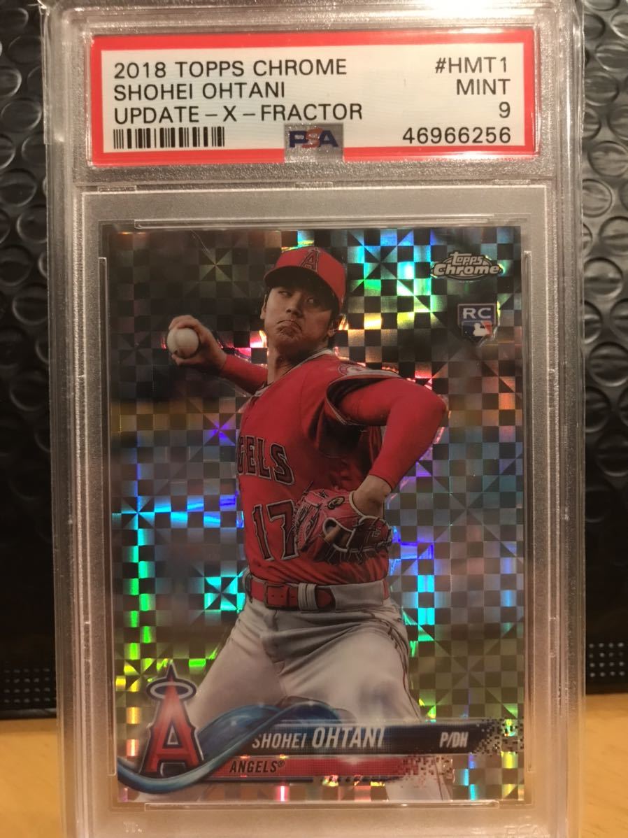 2018 topps chrome update x fractor 大谷翔平　ohtani RC PSA MVP 99枚限定_画像1