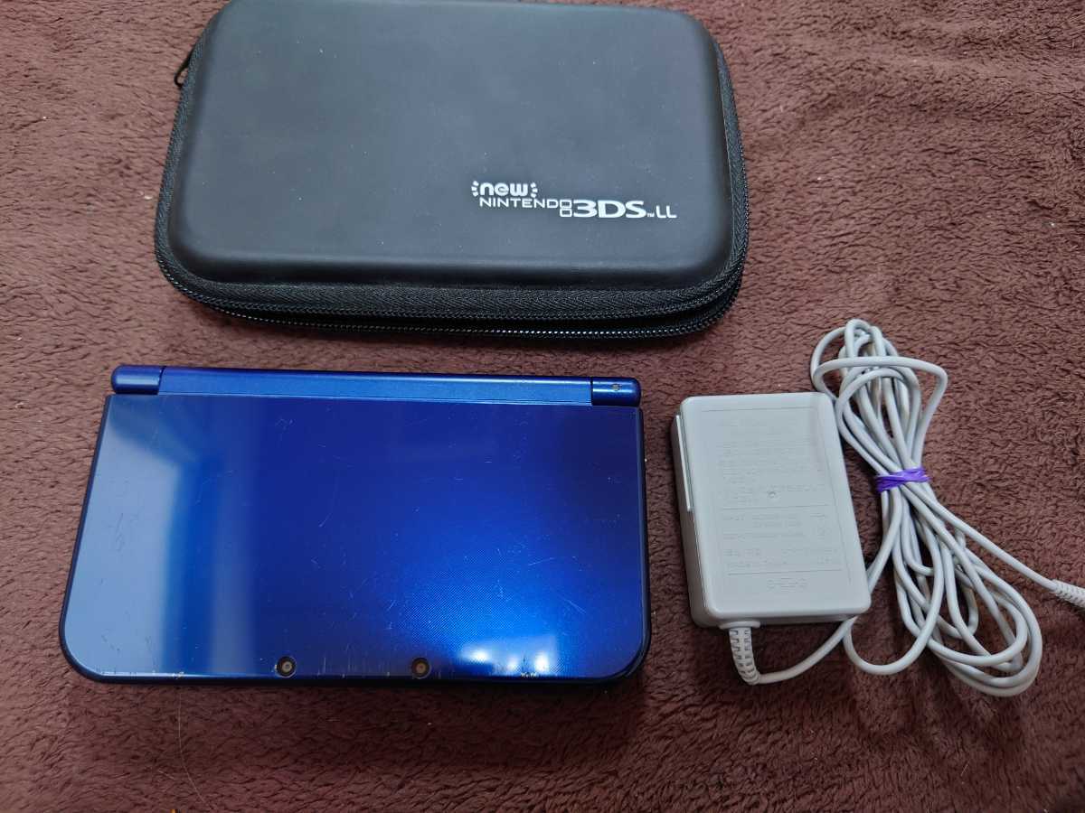 NEWニンテンドー3DS LL 本体 純正ケース 充電器 MicroSD タッチペン