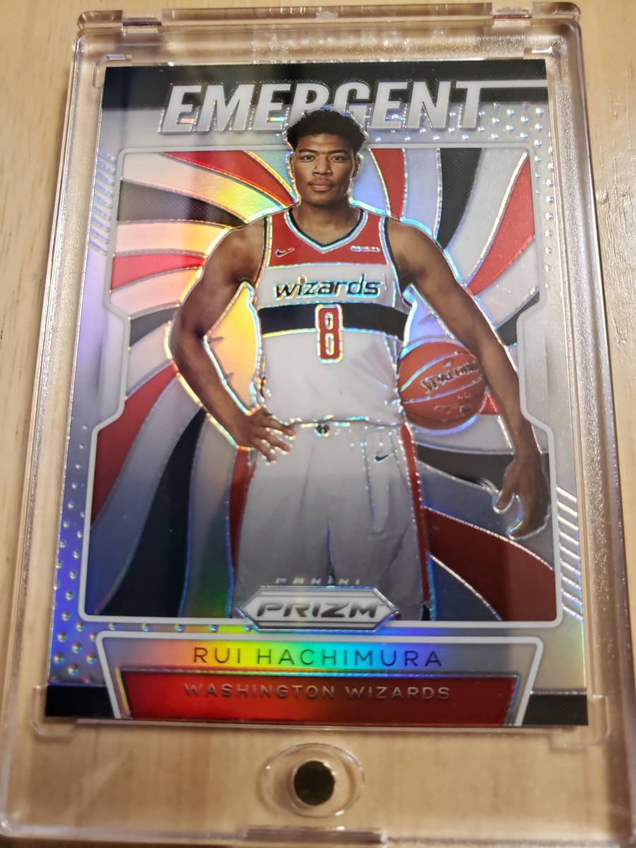 2019 -20 Panini Prizm Silver Emergent RUI HACHIMURA RC / 八村塁 _画像8