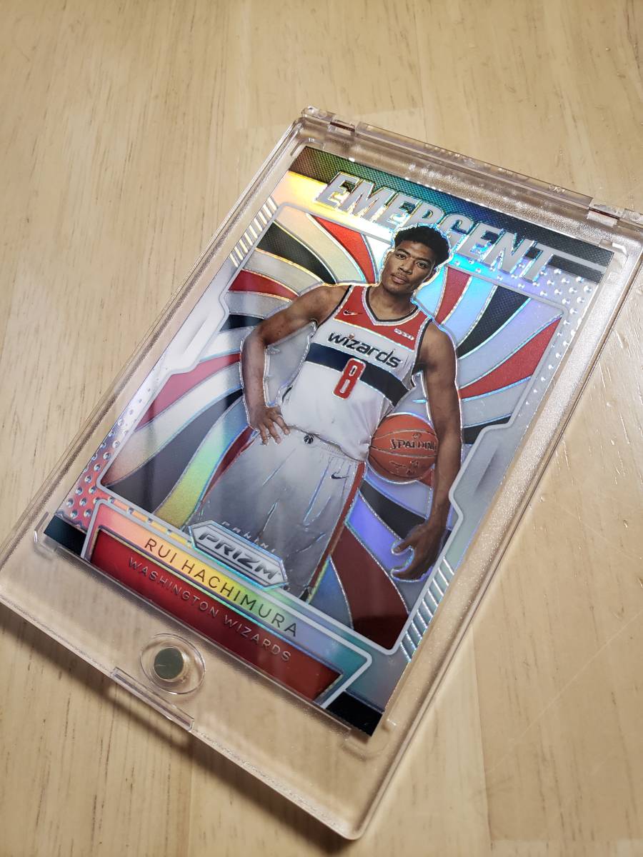 2019 -20 Panini Prizm Silver Emergent RUI HACHIMURA RC / 八村塁 _画像9