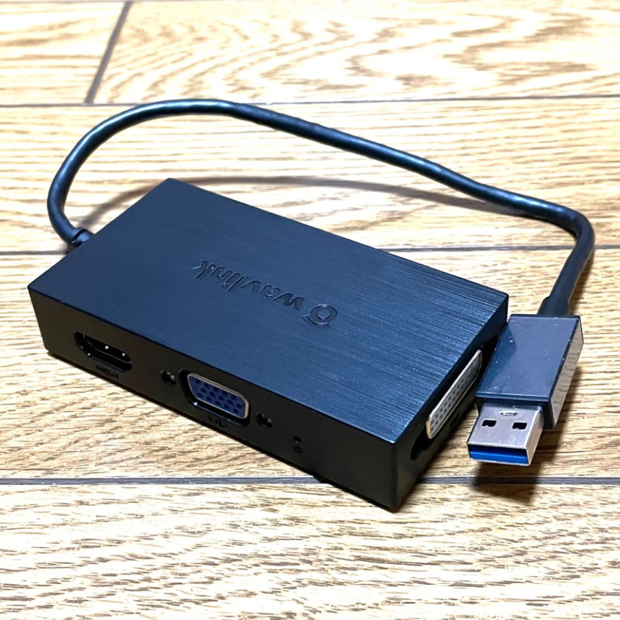 WAVLINK USB3.0フルHDミニドッキングステーション USB3.0 A to HDMI VGA DVI 変換_画像1